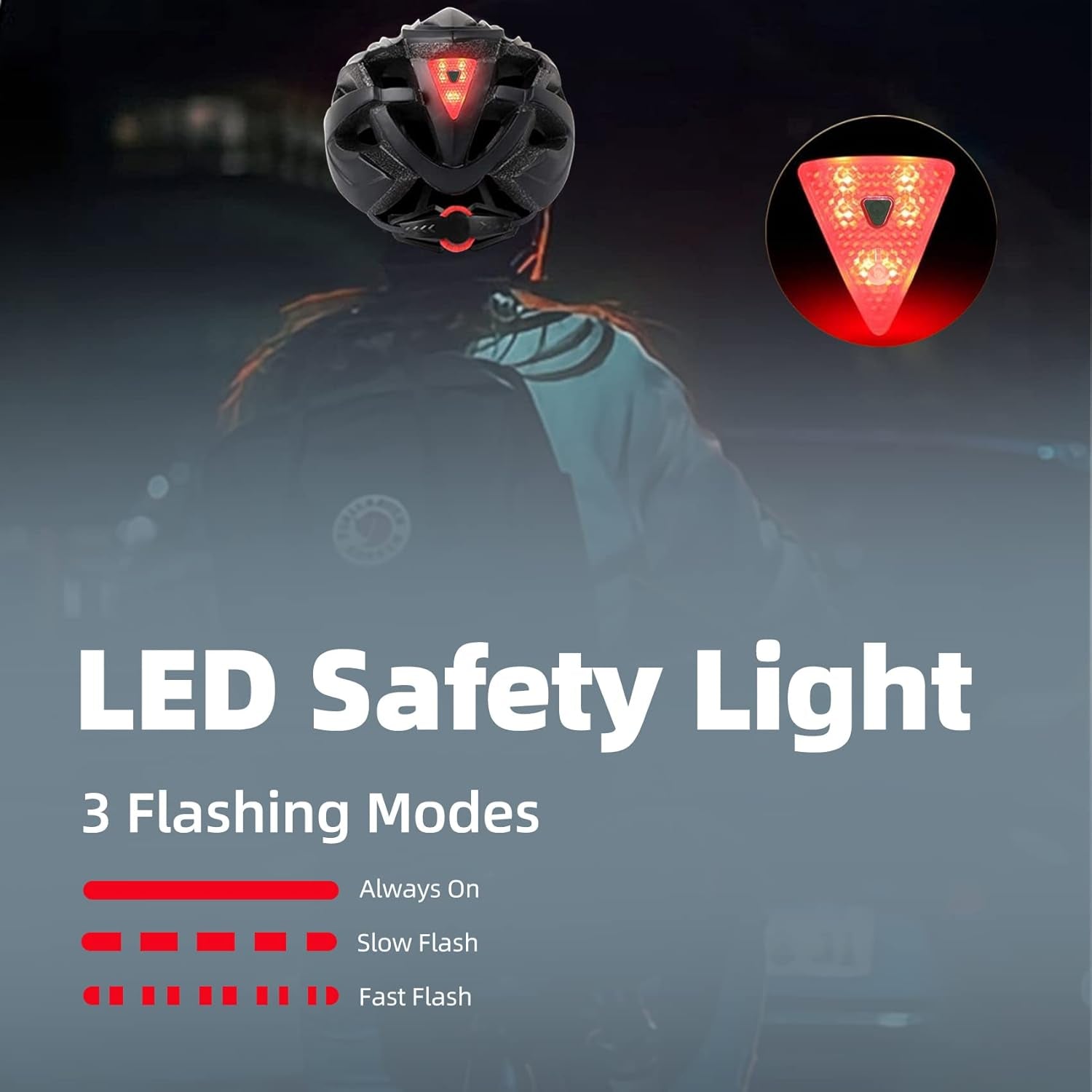 Bike Helmet, CPSC/CPC Bike Helmet for Adult Men Women with Magnetic Goggles&Led Back Light Cycling Helmet Adjustable SM-T69