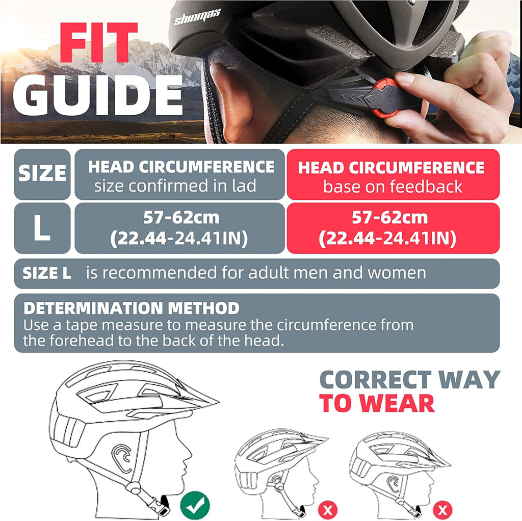 Bike Helmet, CPSC/CPC Bike Helmet for Adult Men Women with Magnetic Goggles&Led Back Light Cycling Helmet Adjustable SM-T69